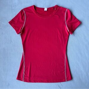 Fitted Athletic Tee ~ Women’s Size Medium ~ Red